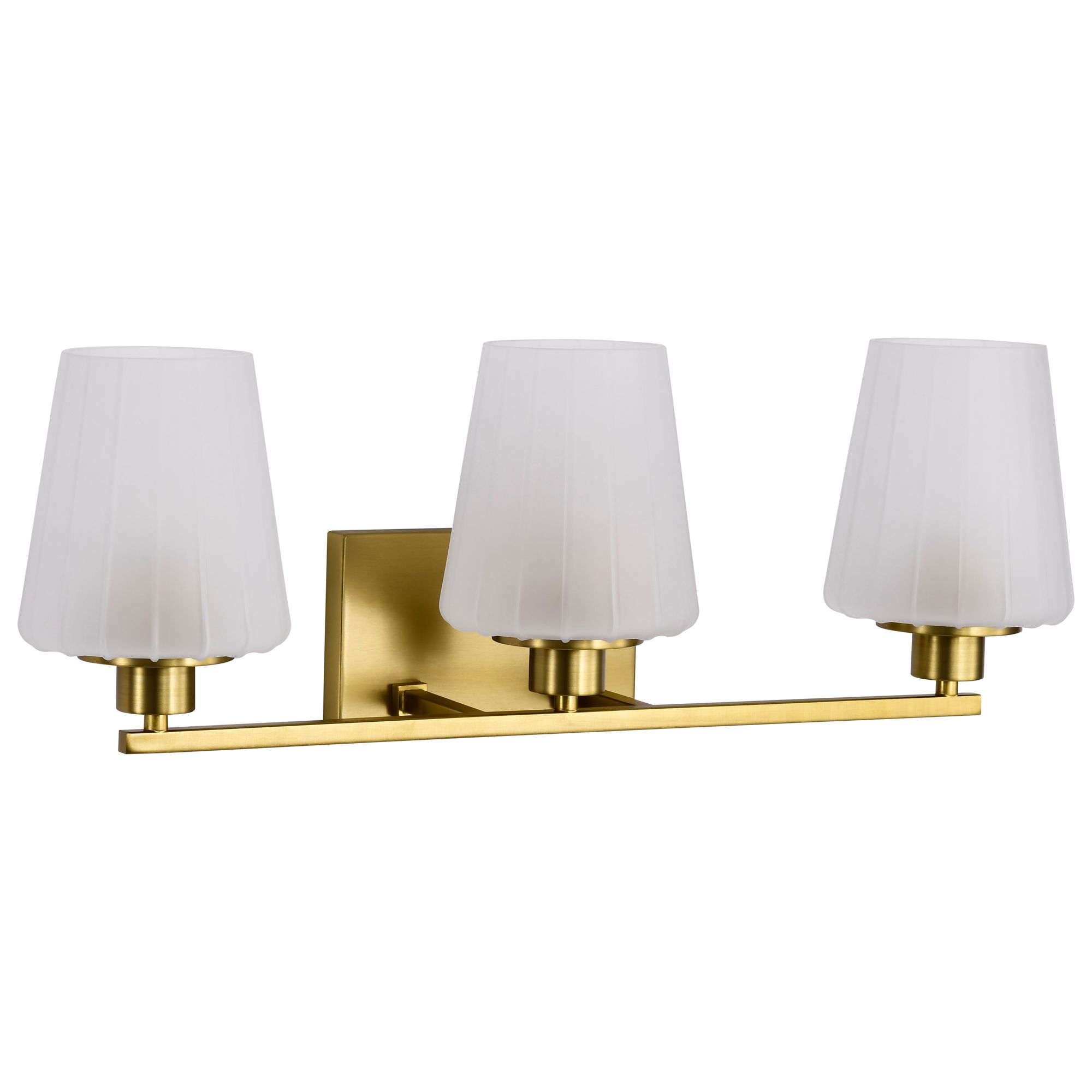 Image 5 Nuvo Lune 24" Wide Vintage Brass 3 Light Vanity more views