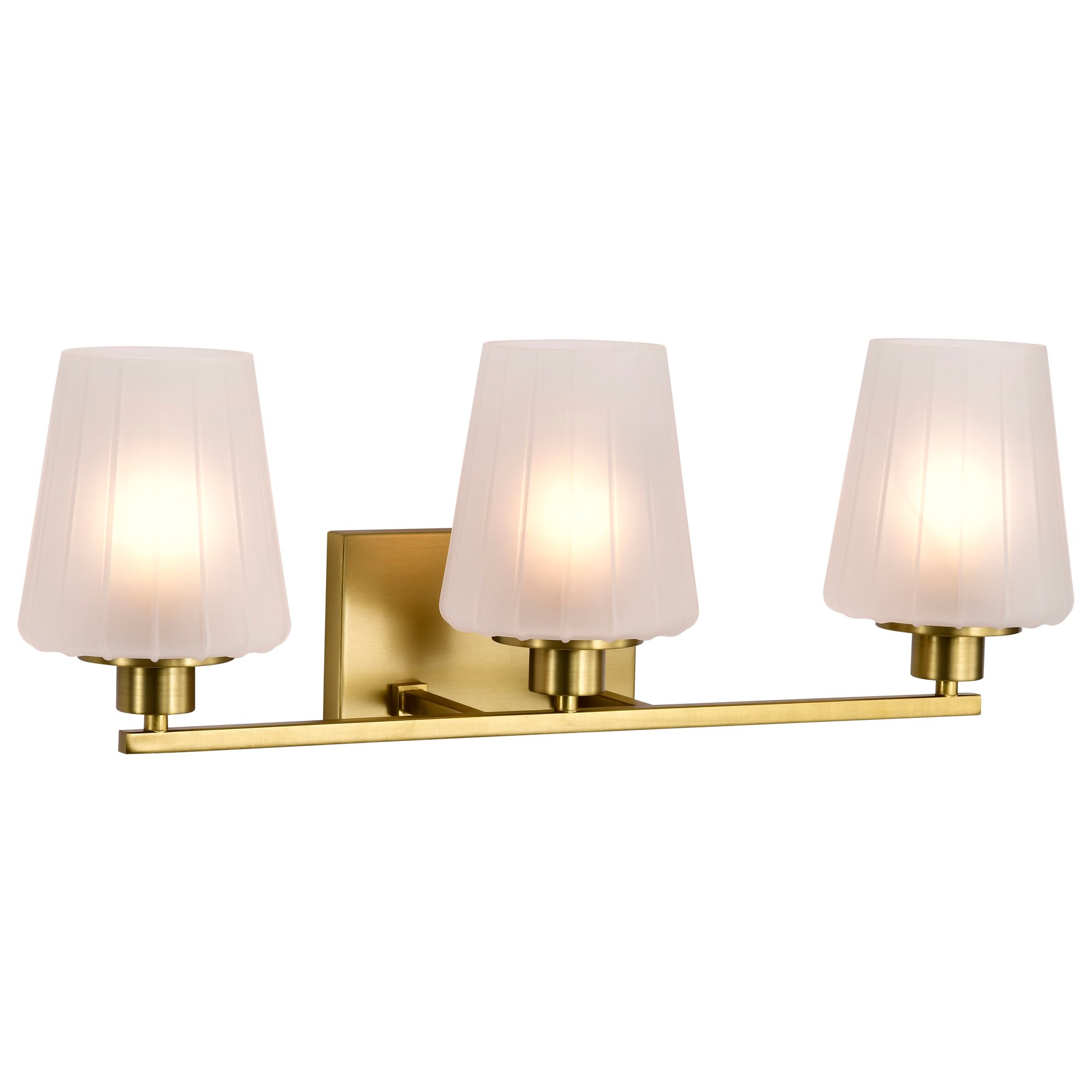Image 6 Nuvo Lune 24" Wide Vintage Brass 3 Light Vanity more views