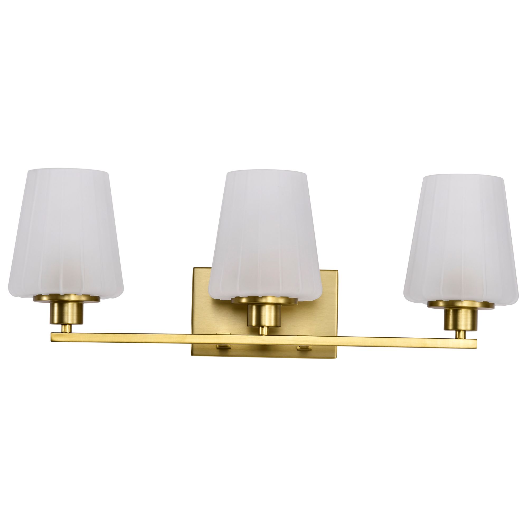 Image 7 Nuvo Lune 24" Wide Vintage Brass 3 Light Vanity more views