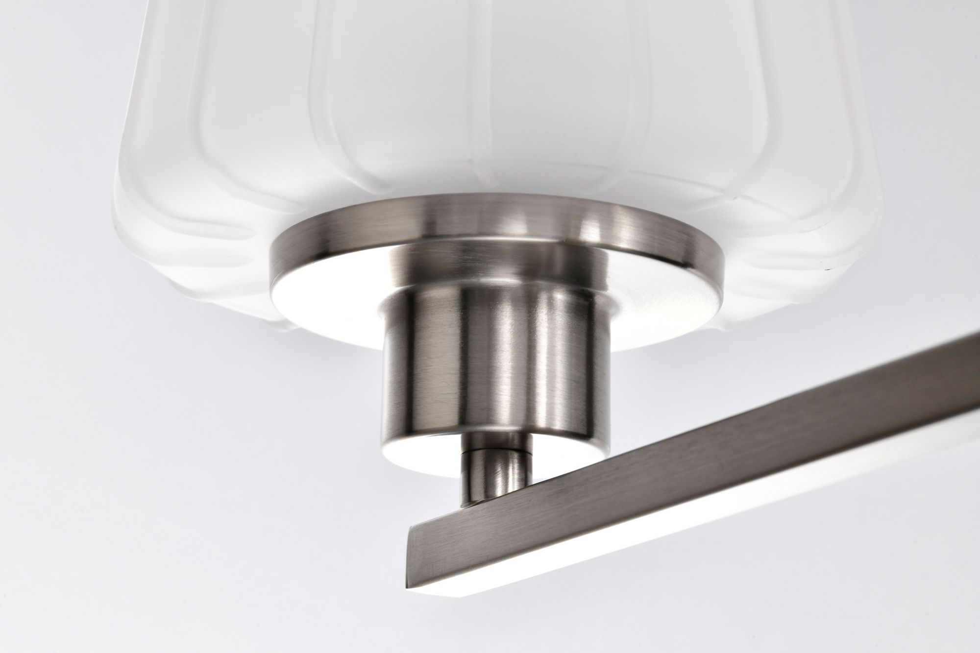 Image 7 Nuvo Lune 30" Wide Brushed Nickel 5 Light Chandelier more views