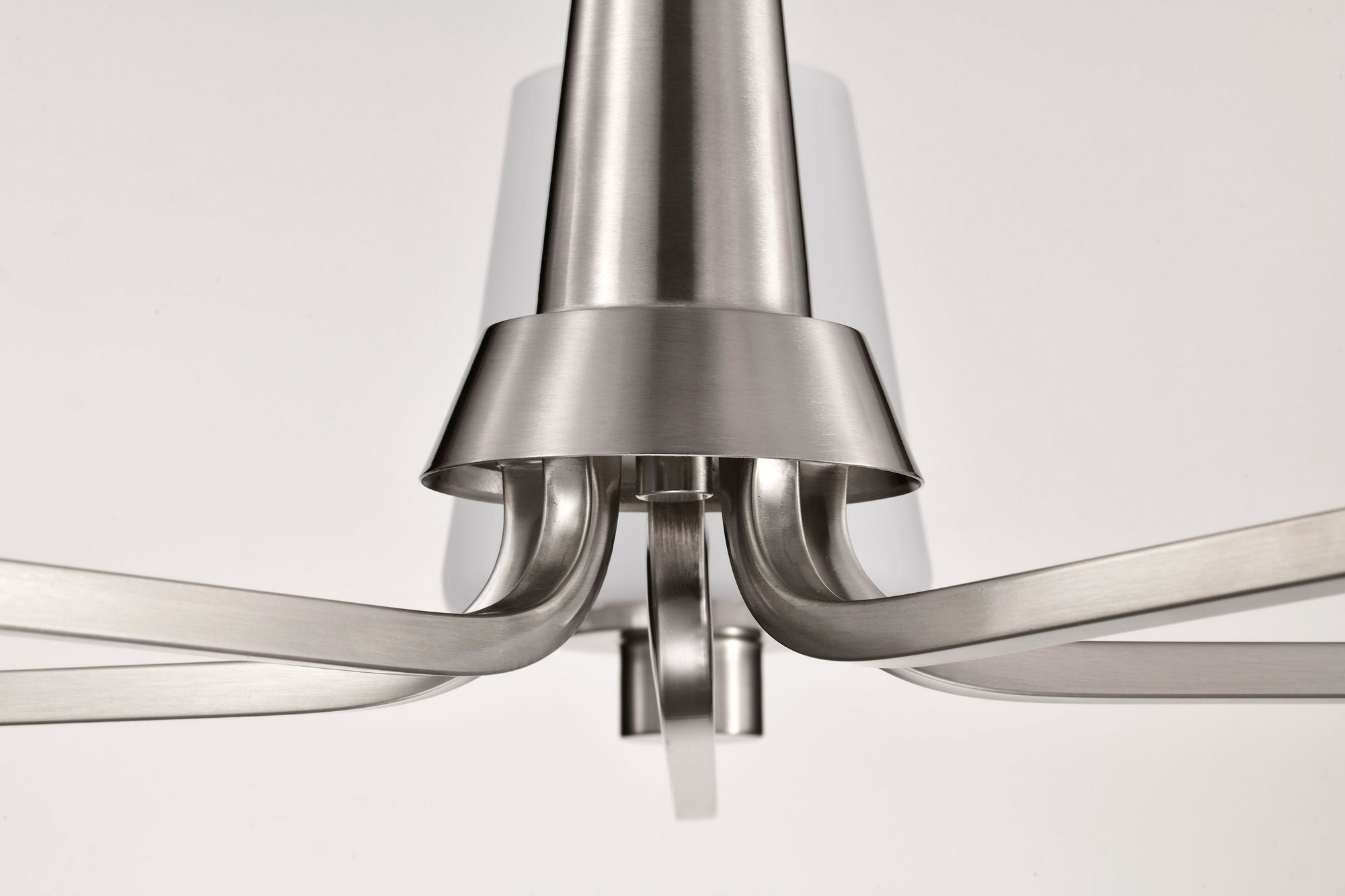 Nuvo Lune 30" Wide Brushed Nickel 5 Light Chandelier