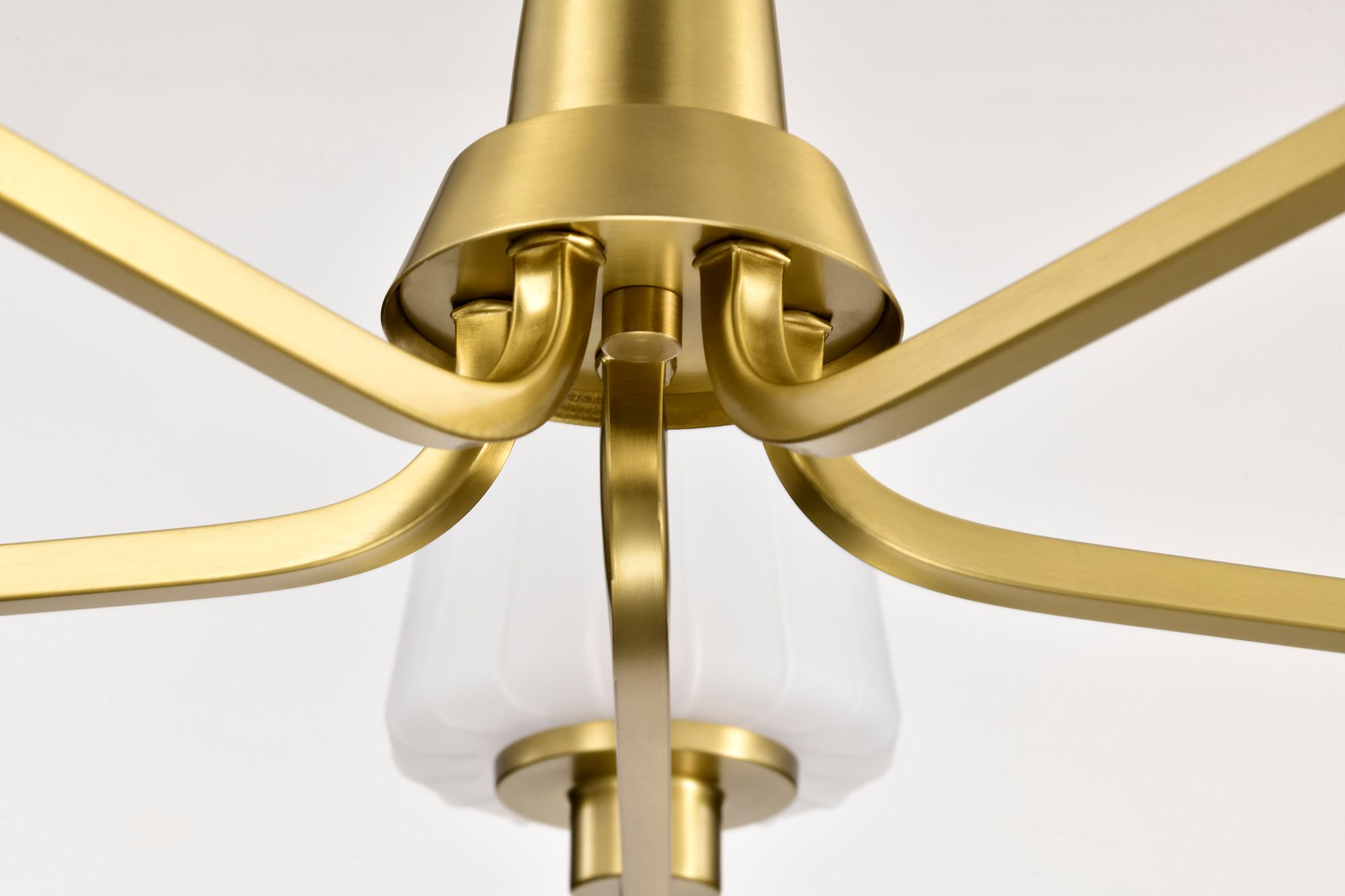 Nuvo Lune 30" Wide Vintage Brass 5 Light Chandelier