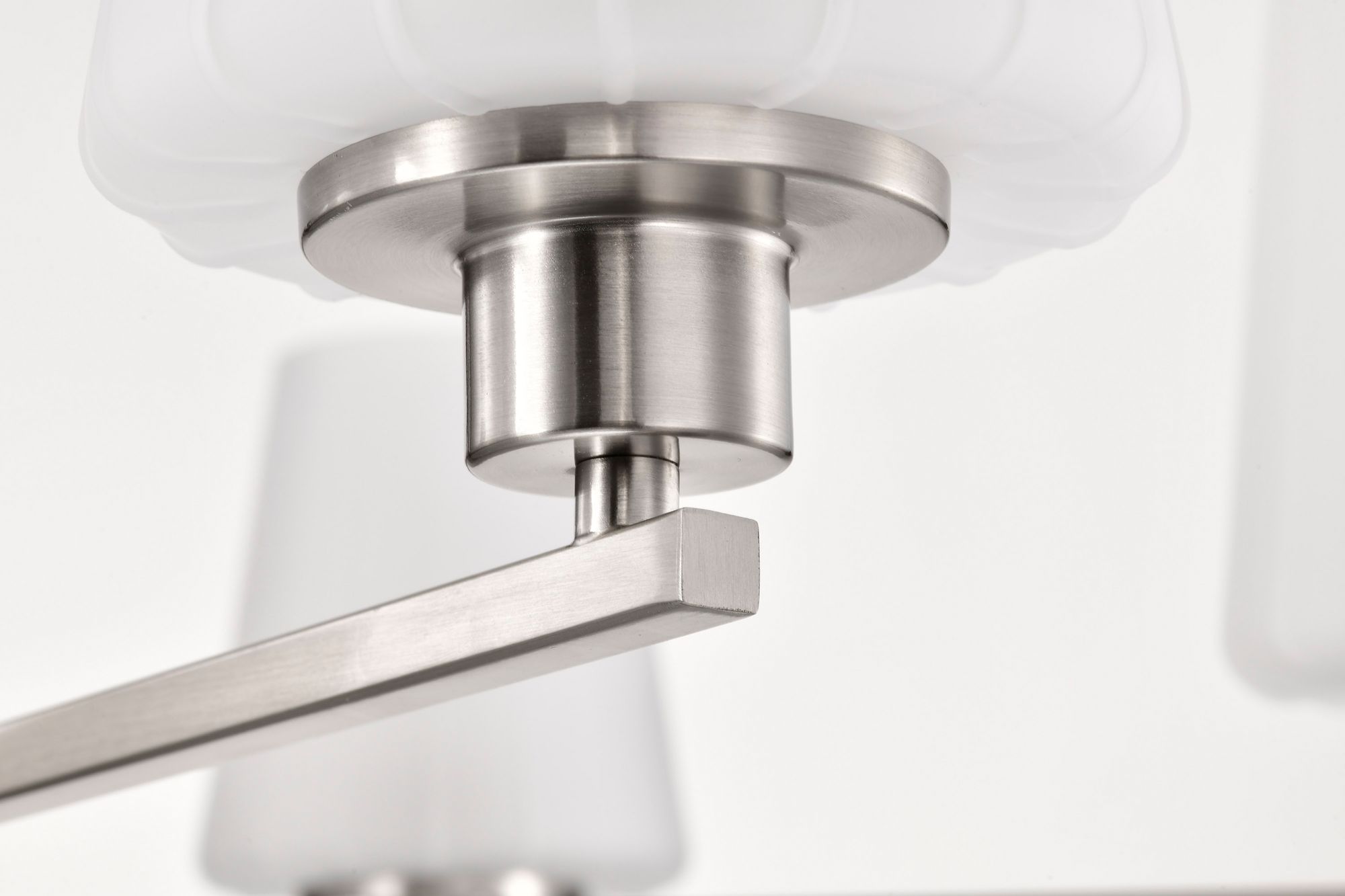 Image 7 Nuvo Lune 40" Wide Brushed Nickel 6 Light Chandelier more views