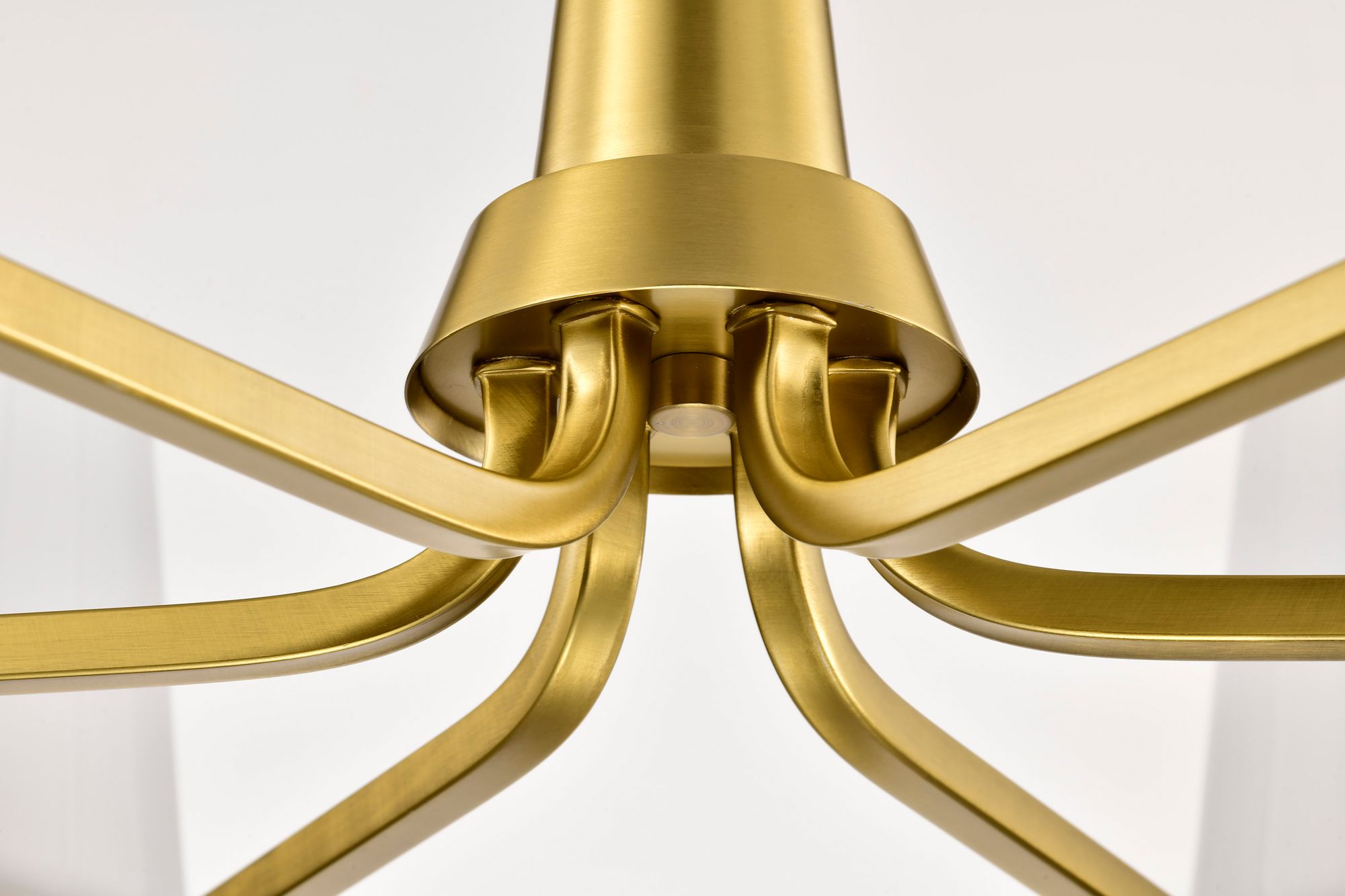 Nuvo Lune 40" Wide Vintage Brass 6 Light Chandelier