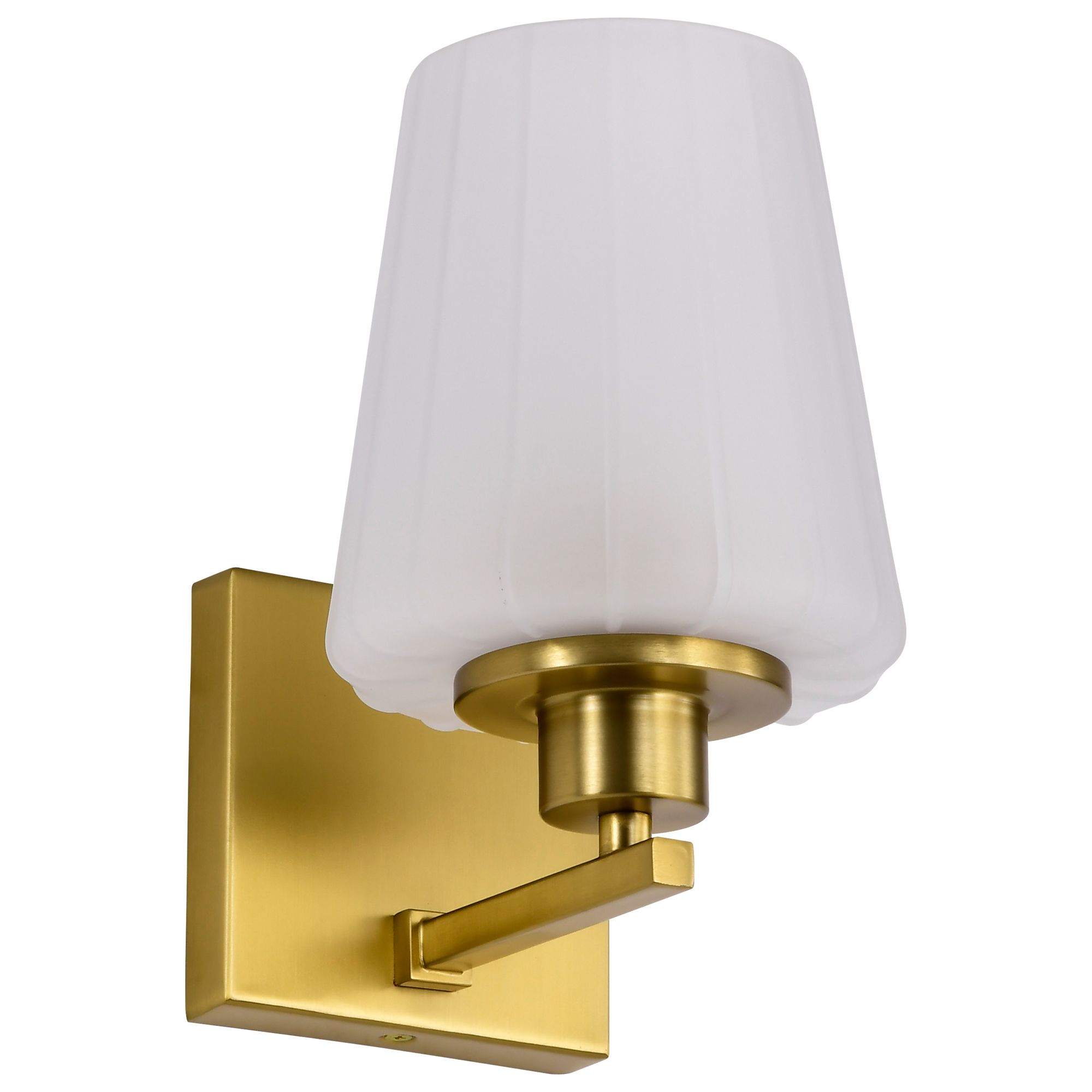 Image 3 Nuvo Lune 8 3/4" High Vintage Brass 1 Light Vanity more views