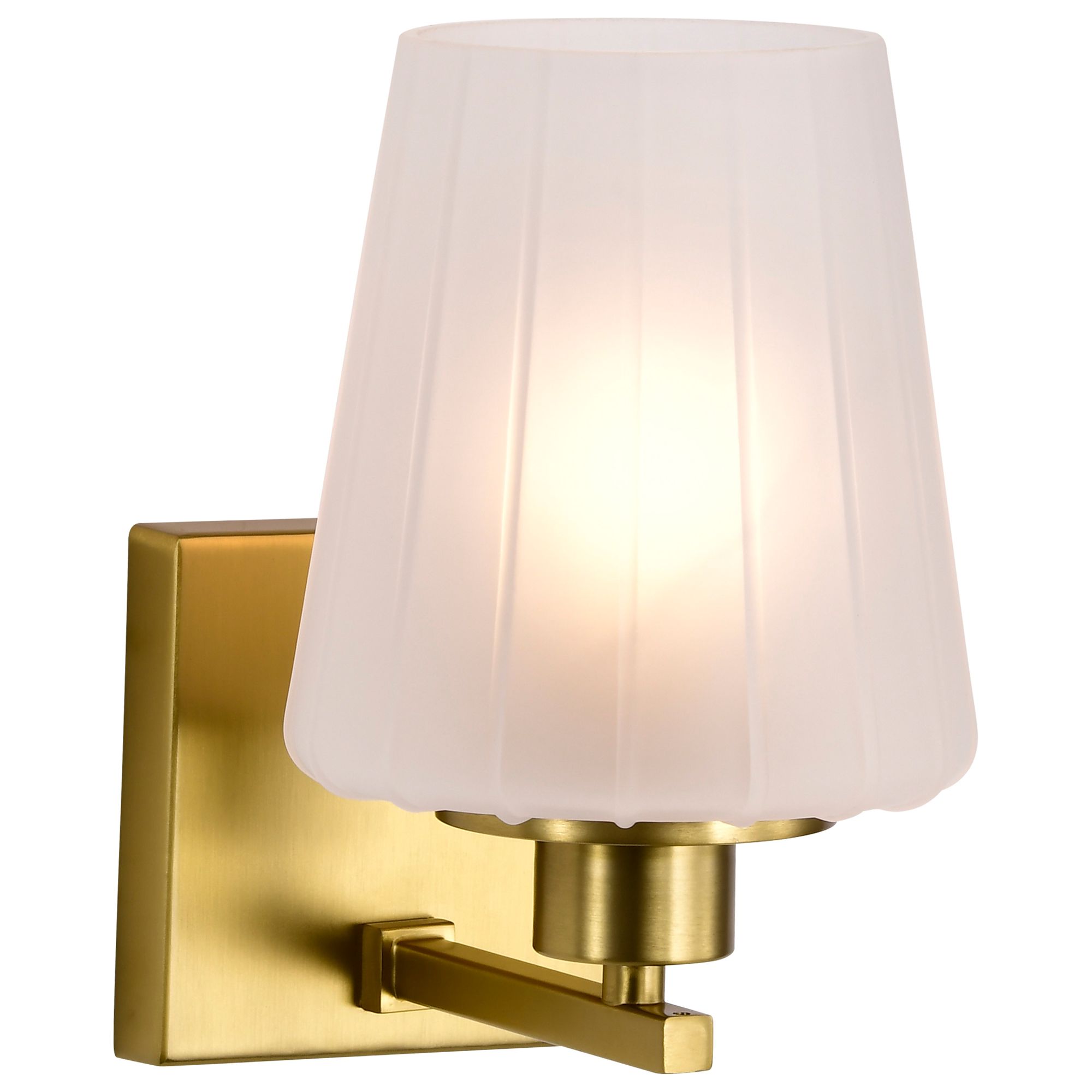 Image 6 Nuvo Lune 8 3/4" High Vintage Brass 1 Light Vanity more views