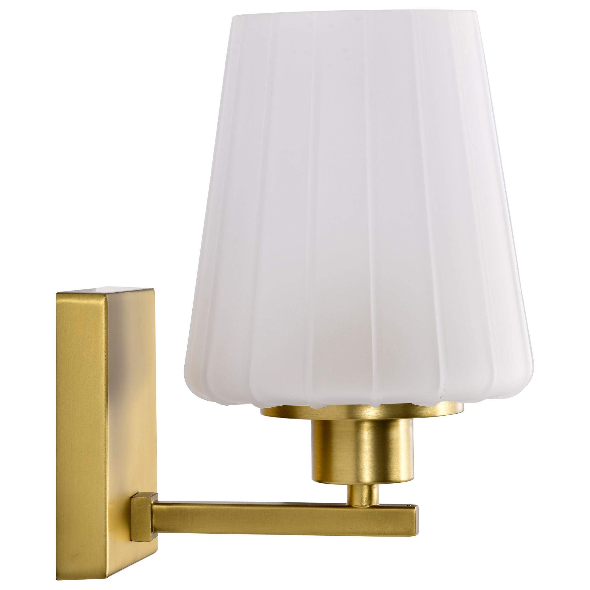 Nuvo Lune 8 3/4" High Vintage Brass 1 Light Vanity