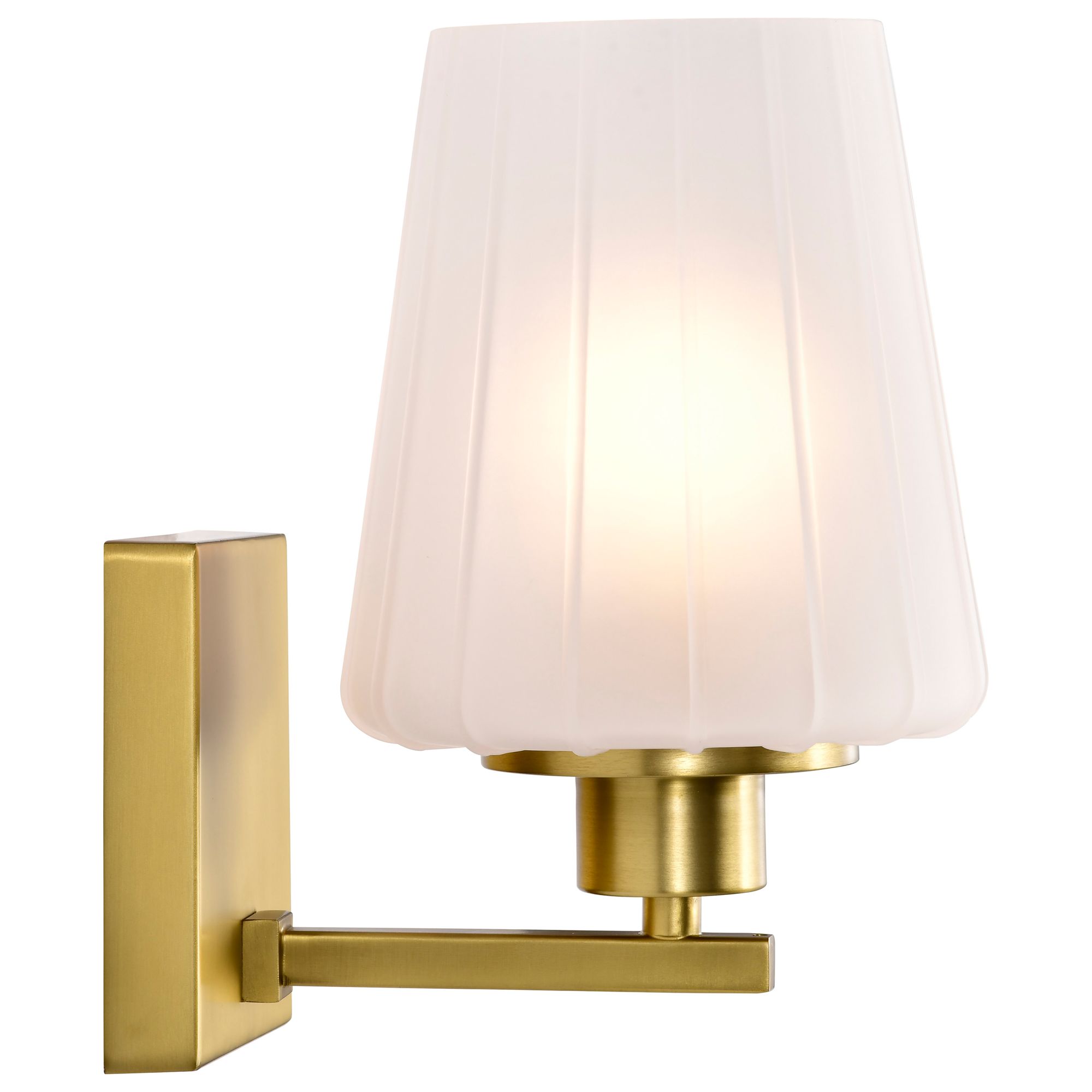 Nuvo Lune 8 3/4" High Vintage Brass 1 Light Vanity