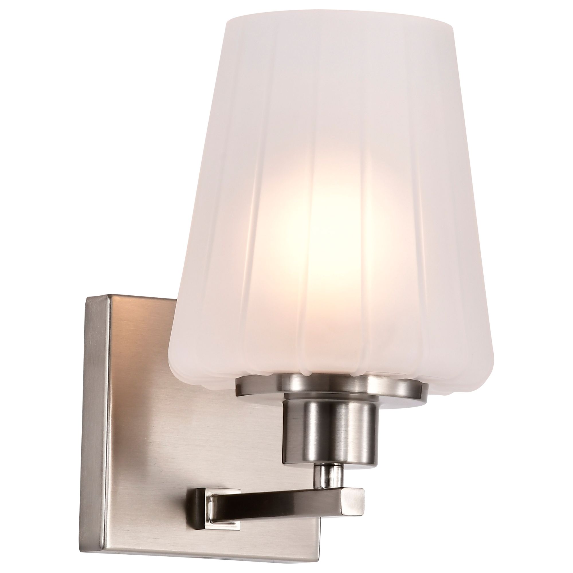 Image 2 Nuvo Lune 8 3/4" High Brushed Nickel 1 Light Vanity more views