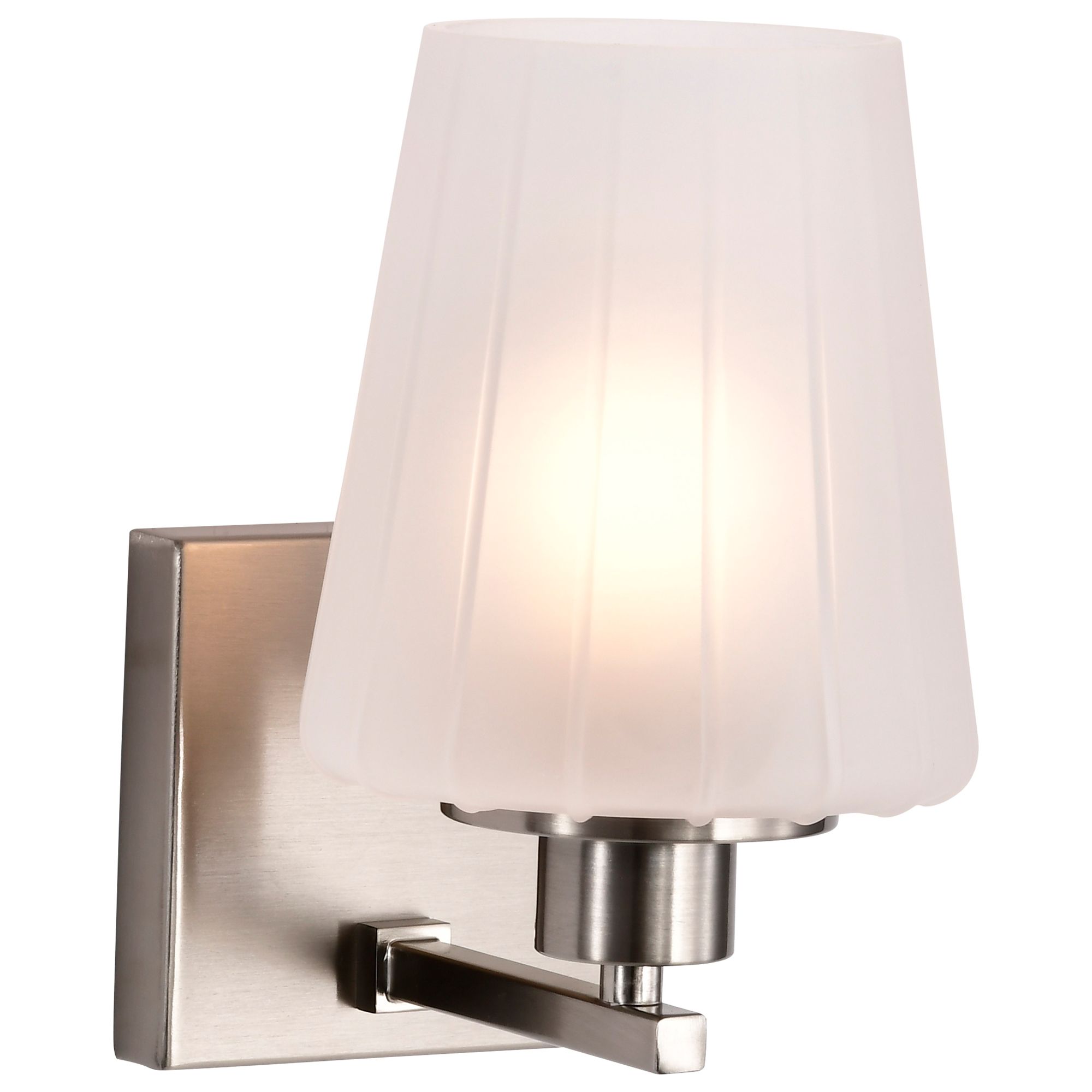 Image 4 Nuvo Lune 8 3/4" High Brushed Nickel 1 Light Vanity more views