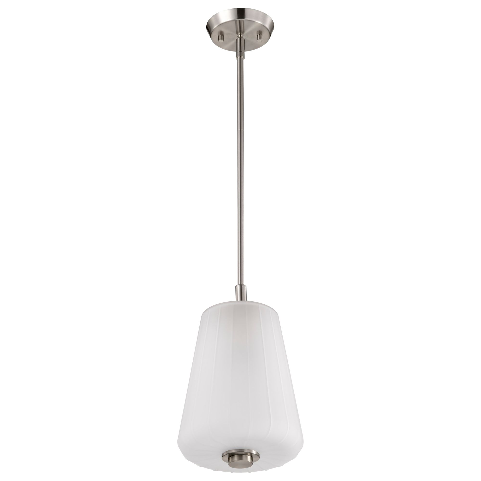 Image 5 Nuvo Lune 8" Wide Brushed Nickel Mini Pendant more views