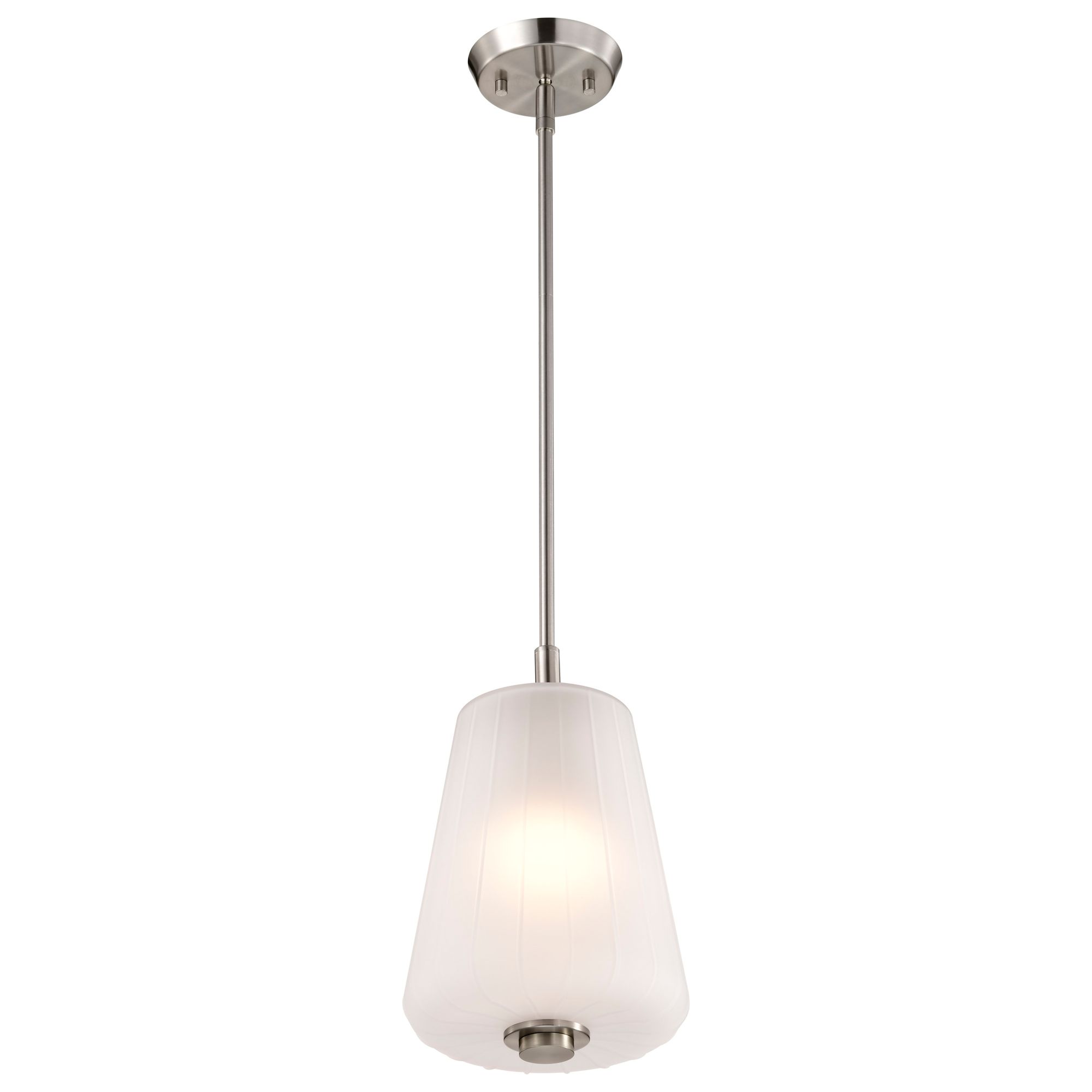 Image 6 Nuvo Lune 8" Wide Brushed Nickel Mini Pendant more views