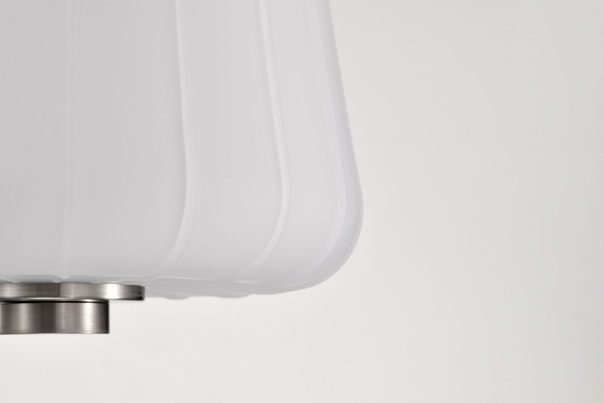 Nuvo Lune 8" Wide Brushed Nickel Mini Pendant