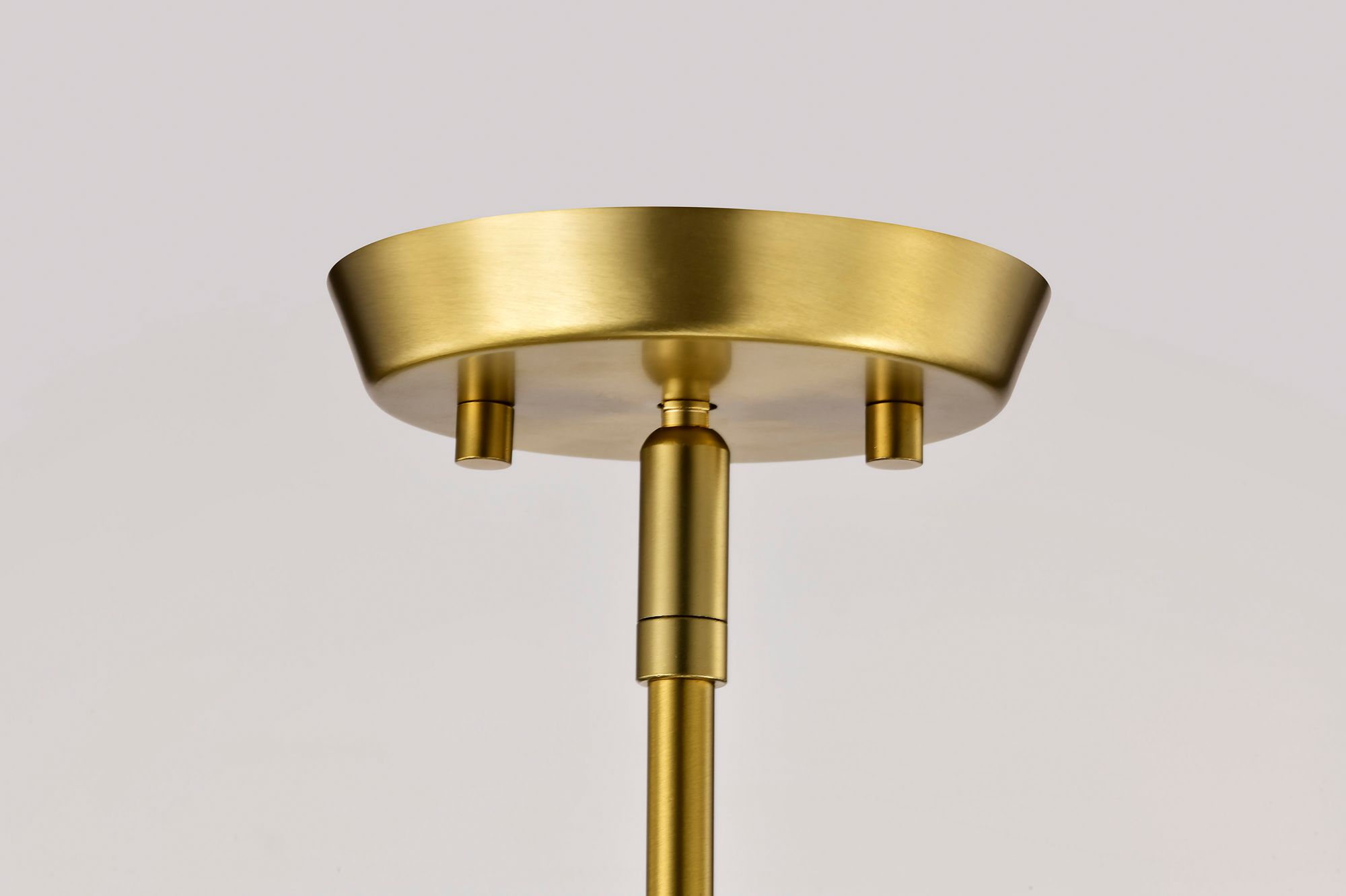 Nuvo Lune 8" Wide Vintage Brass Mini Pendant