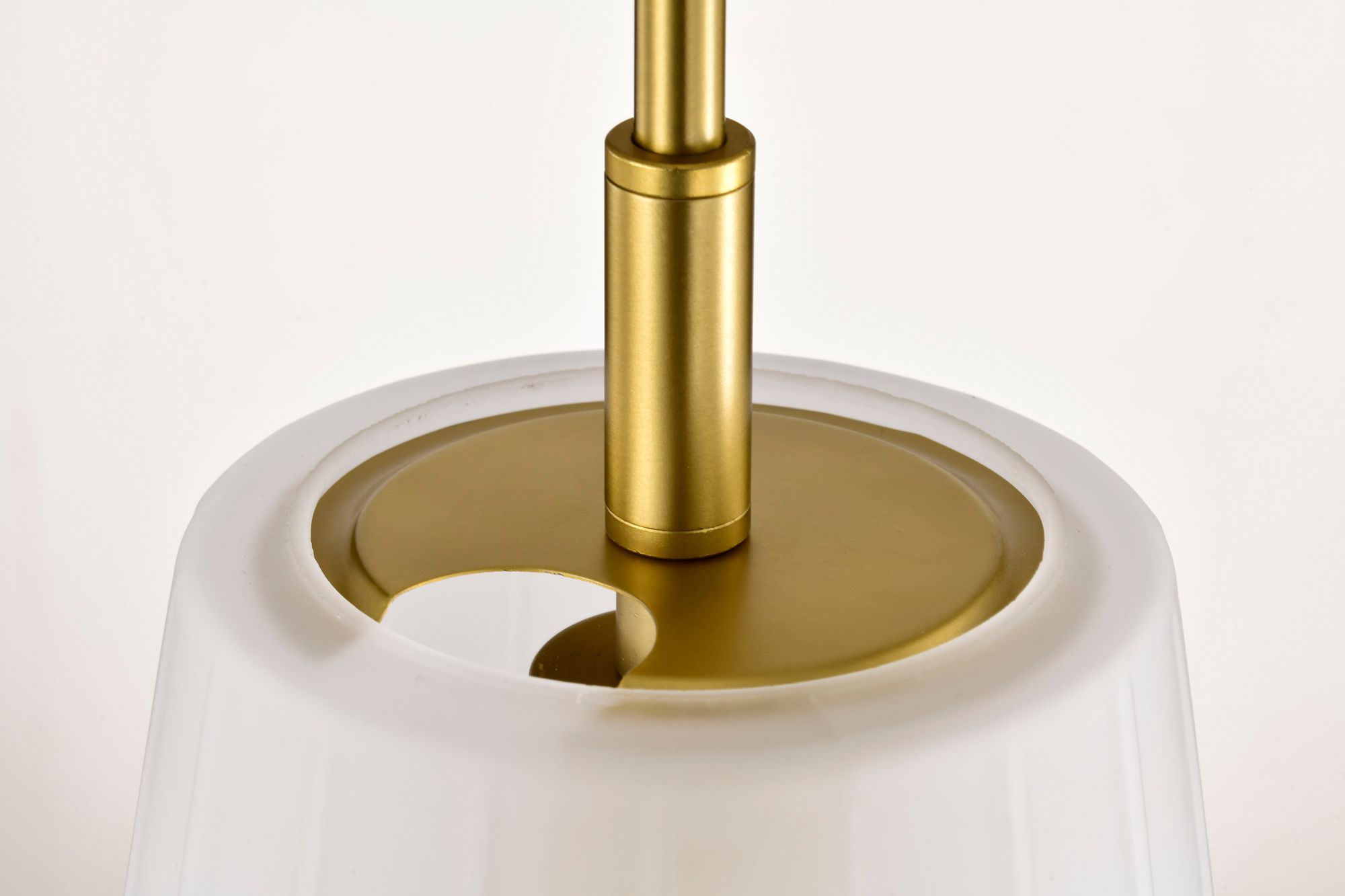 Nuvo Lune 8" Wide Vintage Brass Mini Pendant