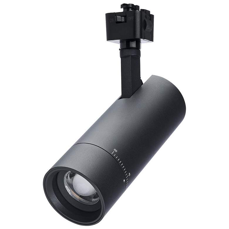 Image 1 Nuvo Matte Black 15W Beam Adjustable Track Head J-Style