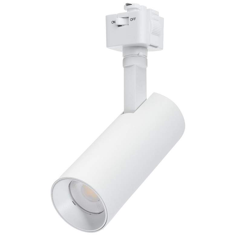 Image 1 Nuvo Matte White 10W CCT LED Track Head 48 degree J-Style