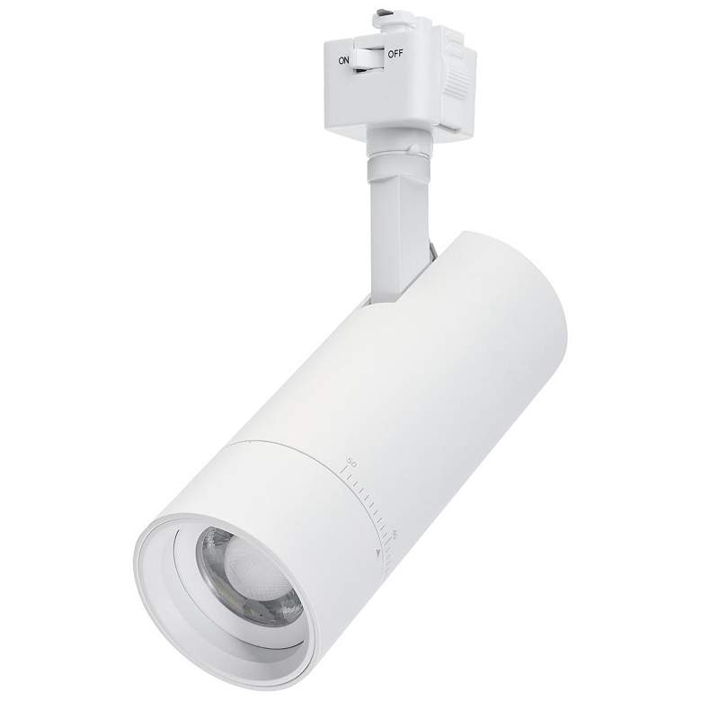 Image 1 Nuvo Matte White 15W Beam Adjustable Track Head J-Style