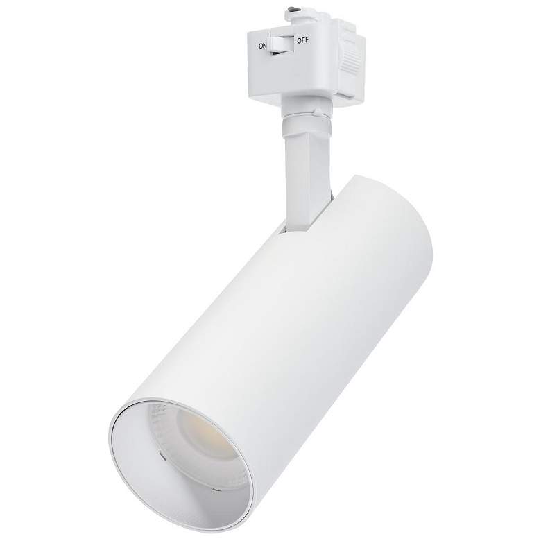 Image 1 Nuvo Matte White 20W CCT LED Track Head 36 degree J-Style