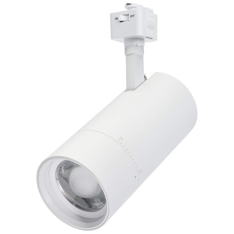 Image 1 Nuvo Matte White 30W Beam Adjustable Track Head J-Style