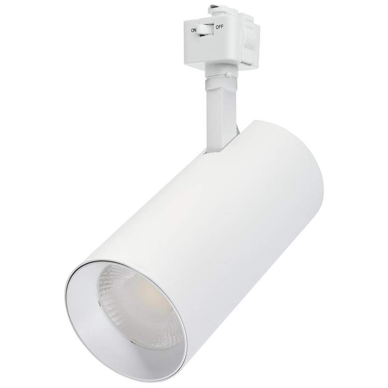 Image 1 Nuvo Matte White 30W CCT LED Track Head 36 degree J-Style