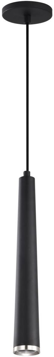 Image 2 Nuvo Melrose 2 1/2" Wide Matte Black/Brushed Nickel LED Pendant