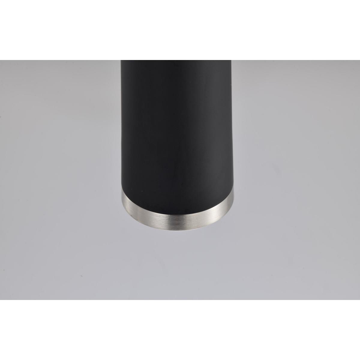 Image 7 Nuvo Melrose 2 1/2" Wide Matte Black/Brushed Nickel LED Pendant more views