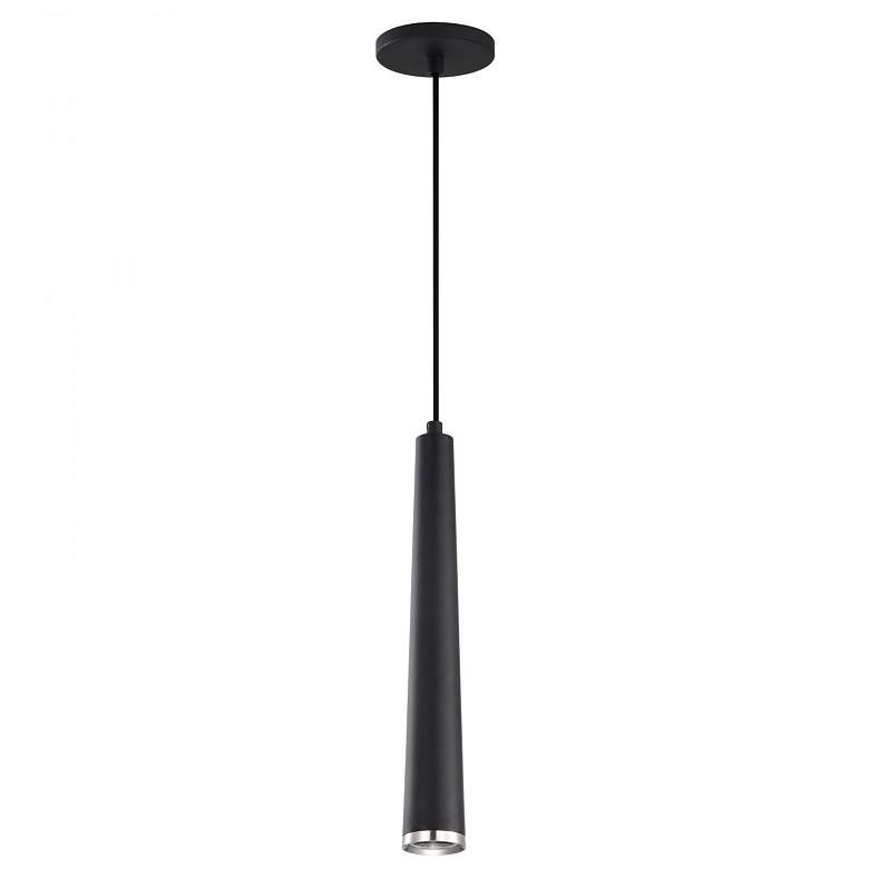 Image 2 Nuvo Melrose 2 1/2" Wide Matte Black/Brushed Nickel LED Pendant