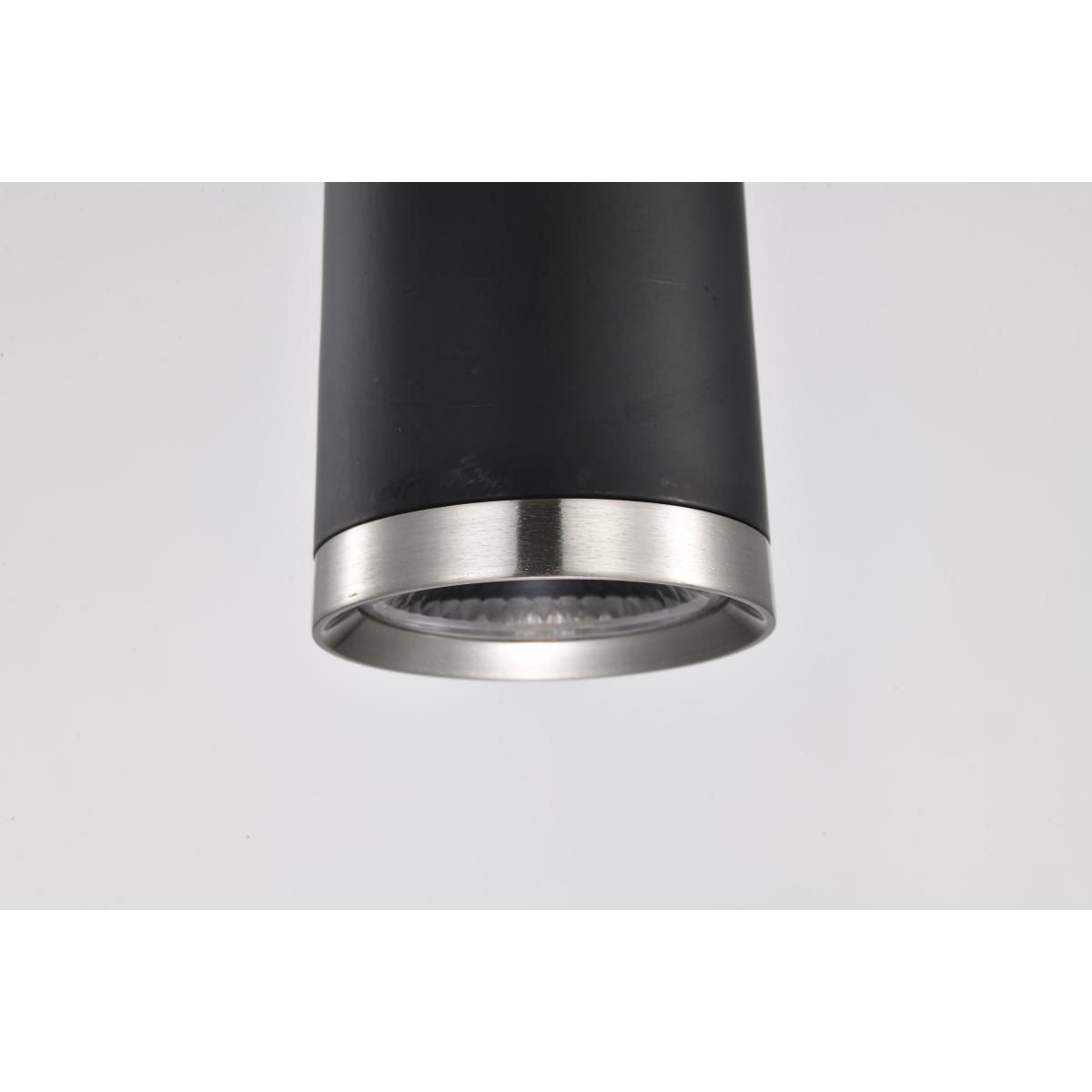 Nuvo Melrose 2 1/2" Wide Matte Black/Brushed Nickel LED Pendant