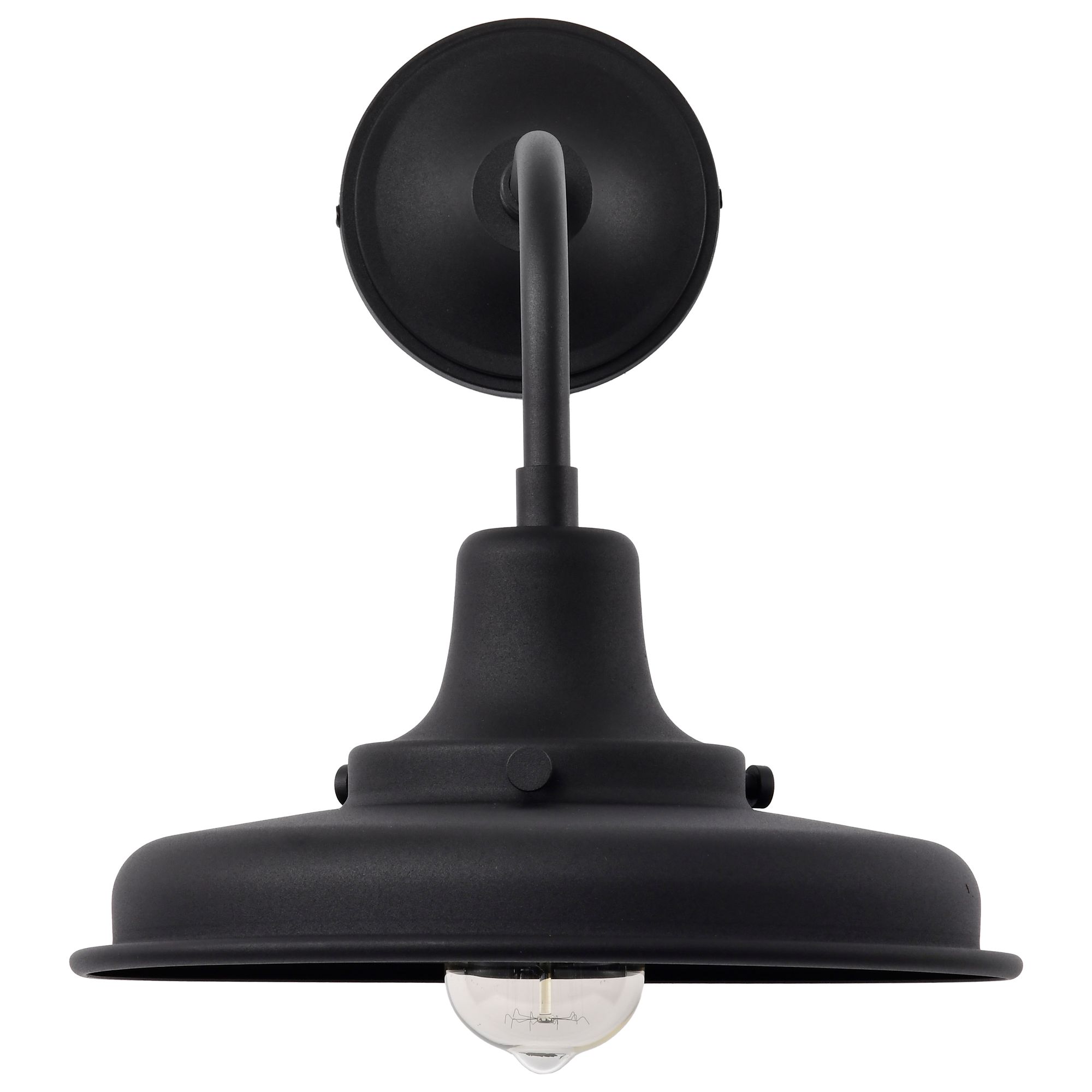 Image 6 Nuvo Morris 13 1/4" High Black Medium Outdoor Lantern more views