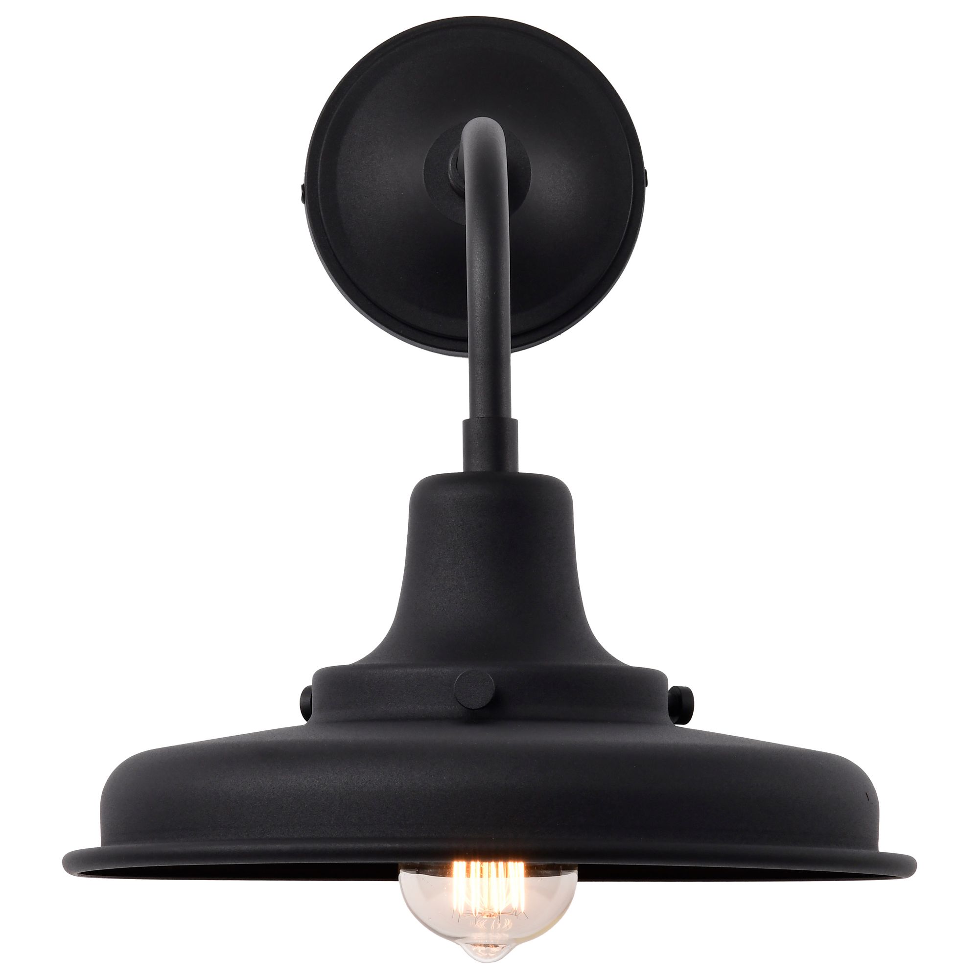 Image 7 Nuvo Morris 13 1/4" High Black Medium Outdoor Lantern more views