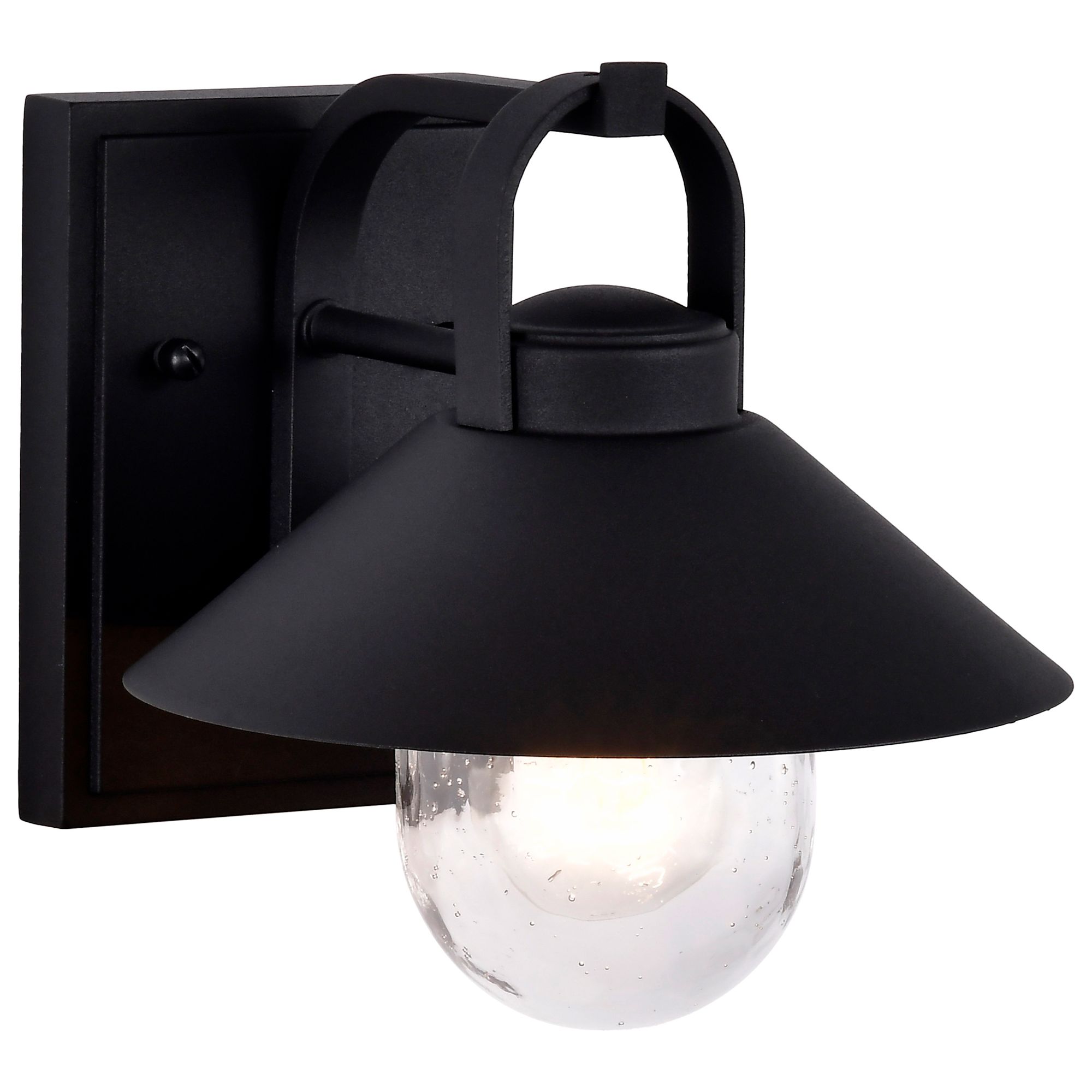 Image 6 Nuvo Ridge 8" High Black Small Outdoor Lantern more views