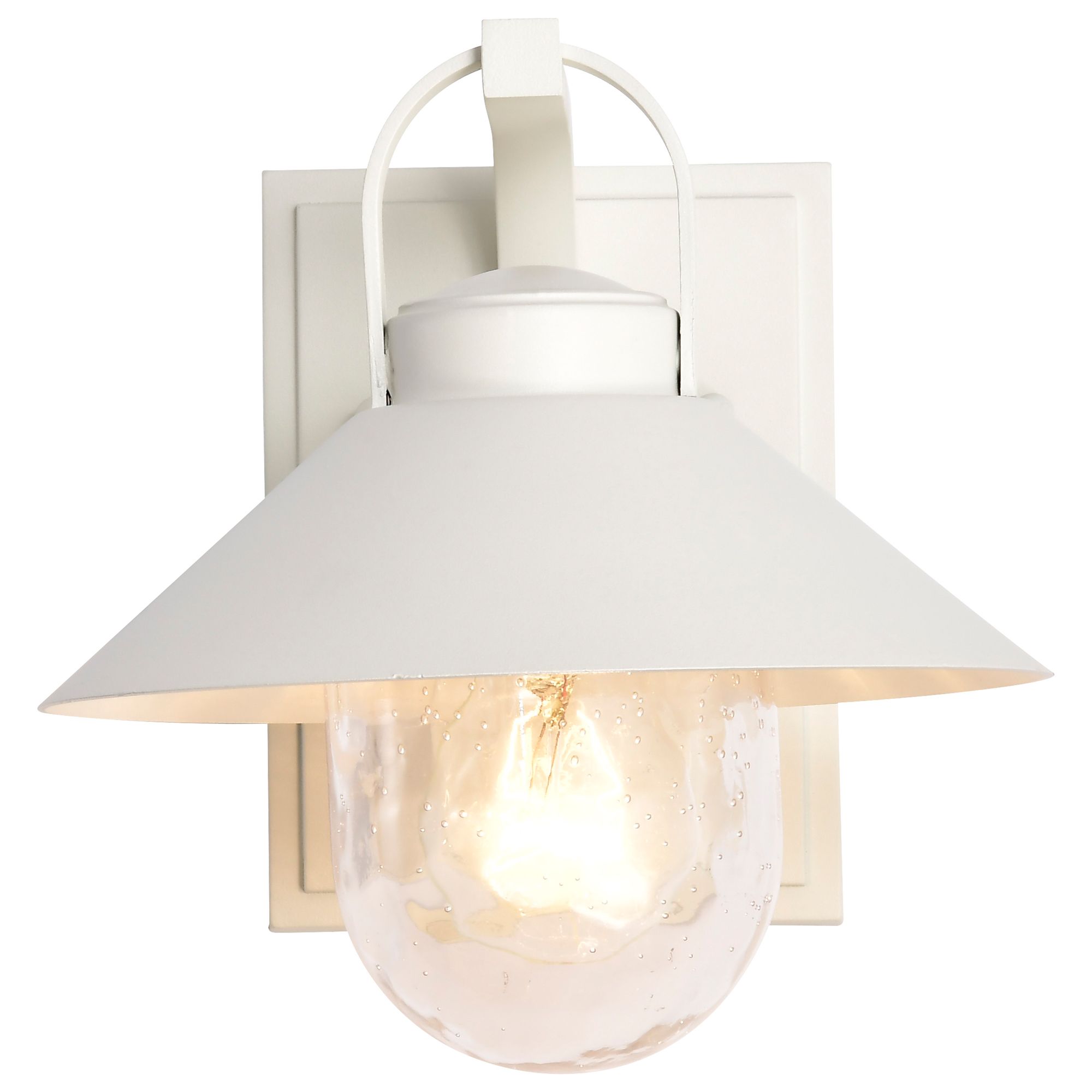 Nuvo Ridge 8" High White Small Outdoor Lantern