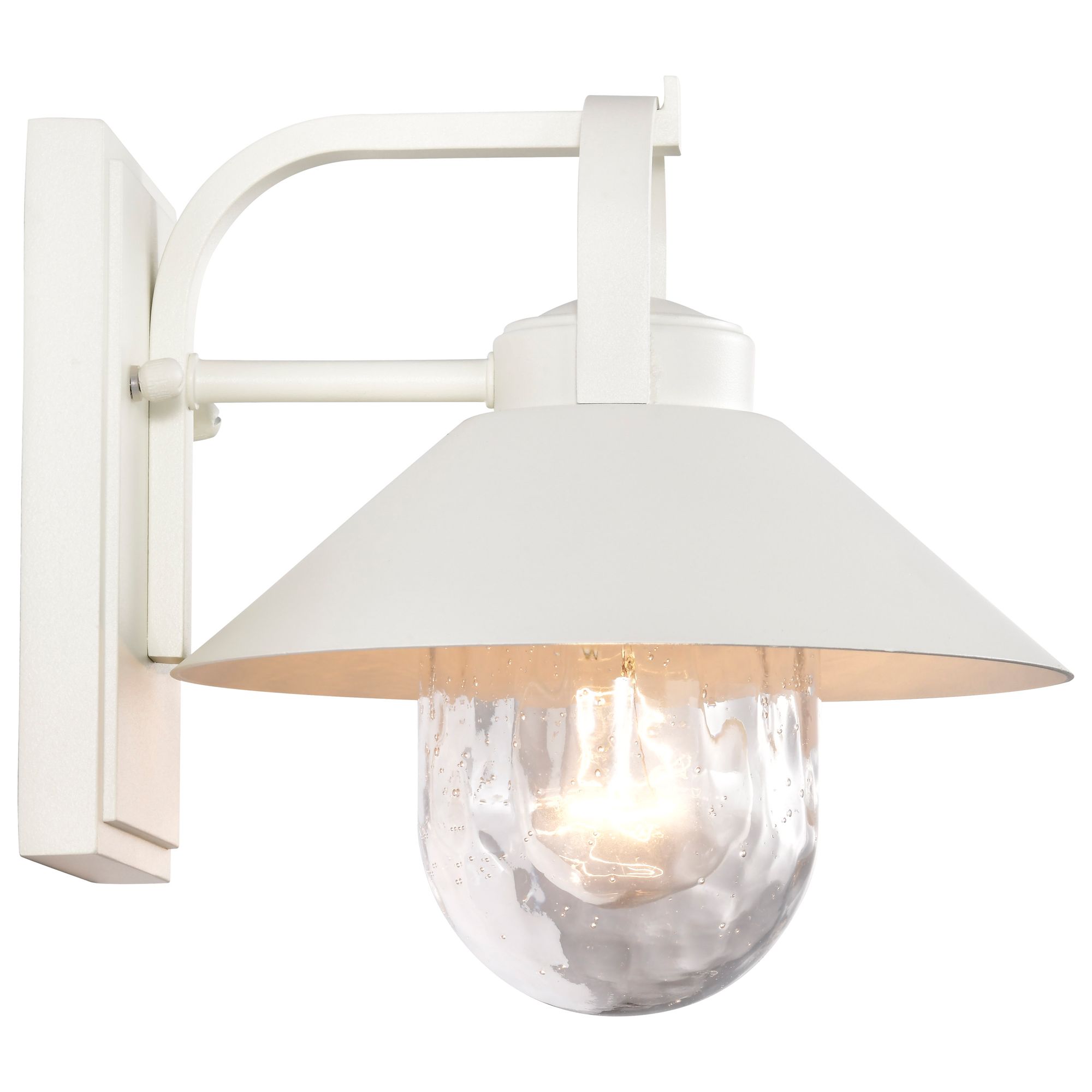 Nuvo Ridge 8" High White Small Outdoor Lantern