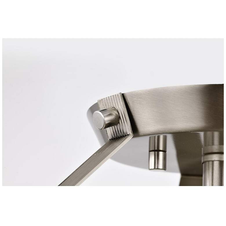Image 3 Nuvo Rowen 14 1/2" Wide Brushed Nickel 3 Light Ceiling Light more views
