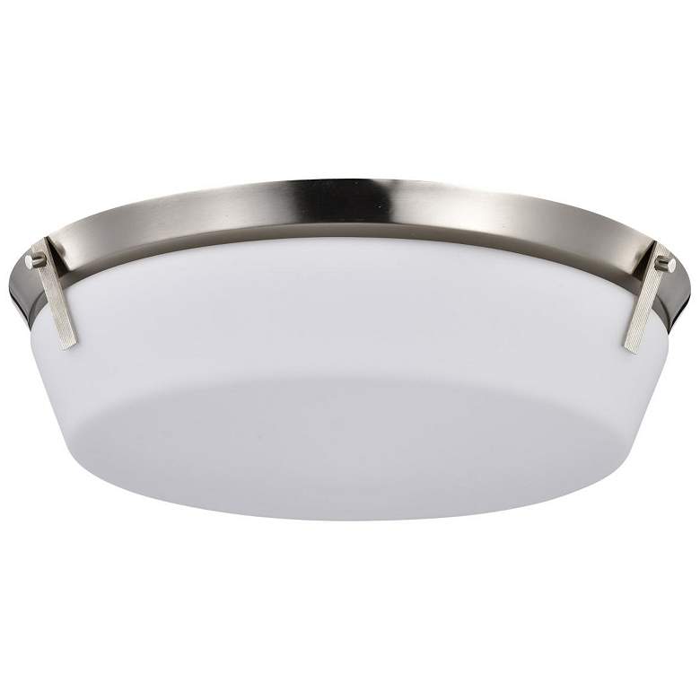 Image 2 Nuvo Rowen 18 1/2" Wide Brushed Nickel 4 Light Flush Mount