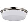 2_Nuvo Rowen 18 1/2" Wide Brushed Nickel 4 Light Flush Mount