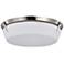 Nuvo Rowen 18 1/2" Wide Brushed Nickel 4 Light Flush Mount