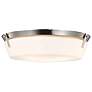 3_Nuvo Rowen 18 1/2" Wide Brushed Nickel 4 Light Flush Mount more views