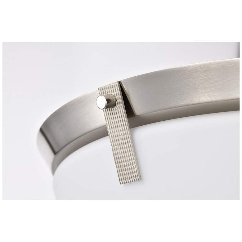 Image 4 Nuvo Rowen 18 1/2" Wide Brushed Nickel 4 Light Flush Mount more views