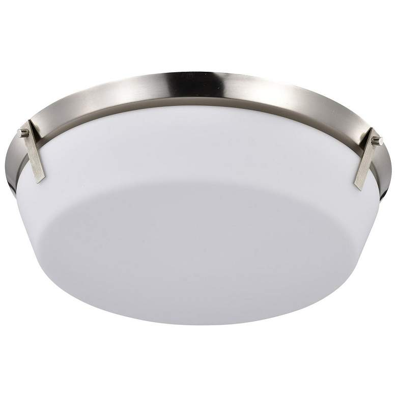 Image 6 Nuvo Rowen 18 1/2" Wide Brushed Nickel 4 Light Flush Mount more views