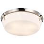 7_Nuvo Rowen 18 1/2" Wide Brushed Nickel 4 Light Flush Mount more views