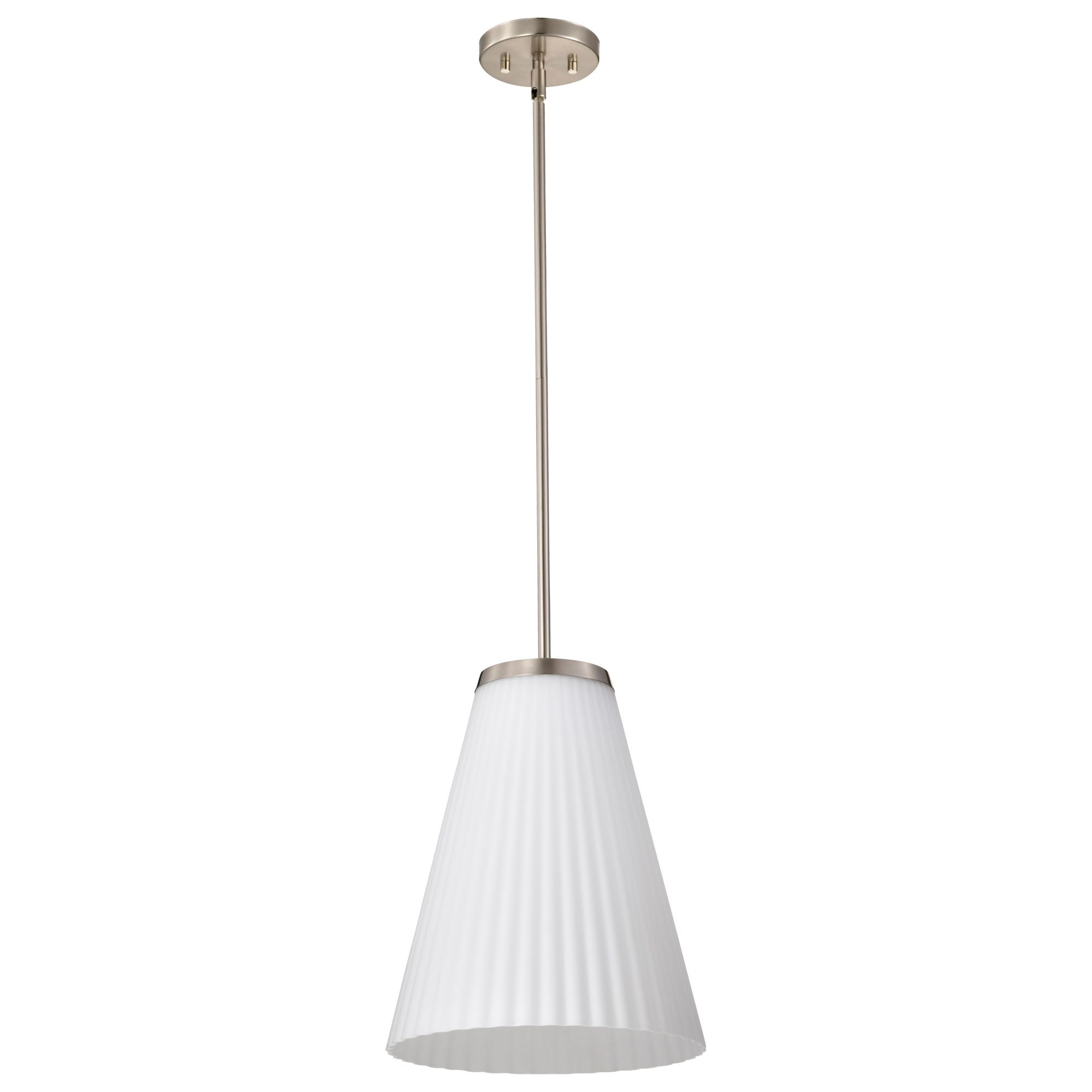 Image 2 Nuvo Royale 12" Wide Brushed Nickel Large Pendant more views
