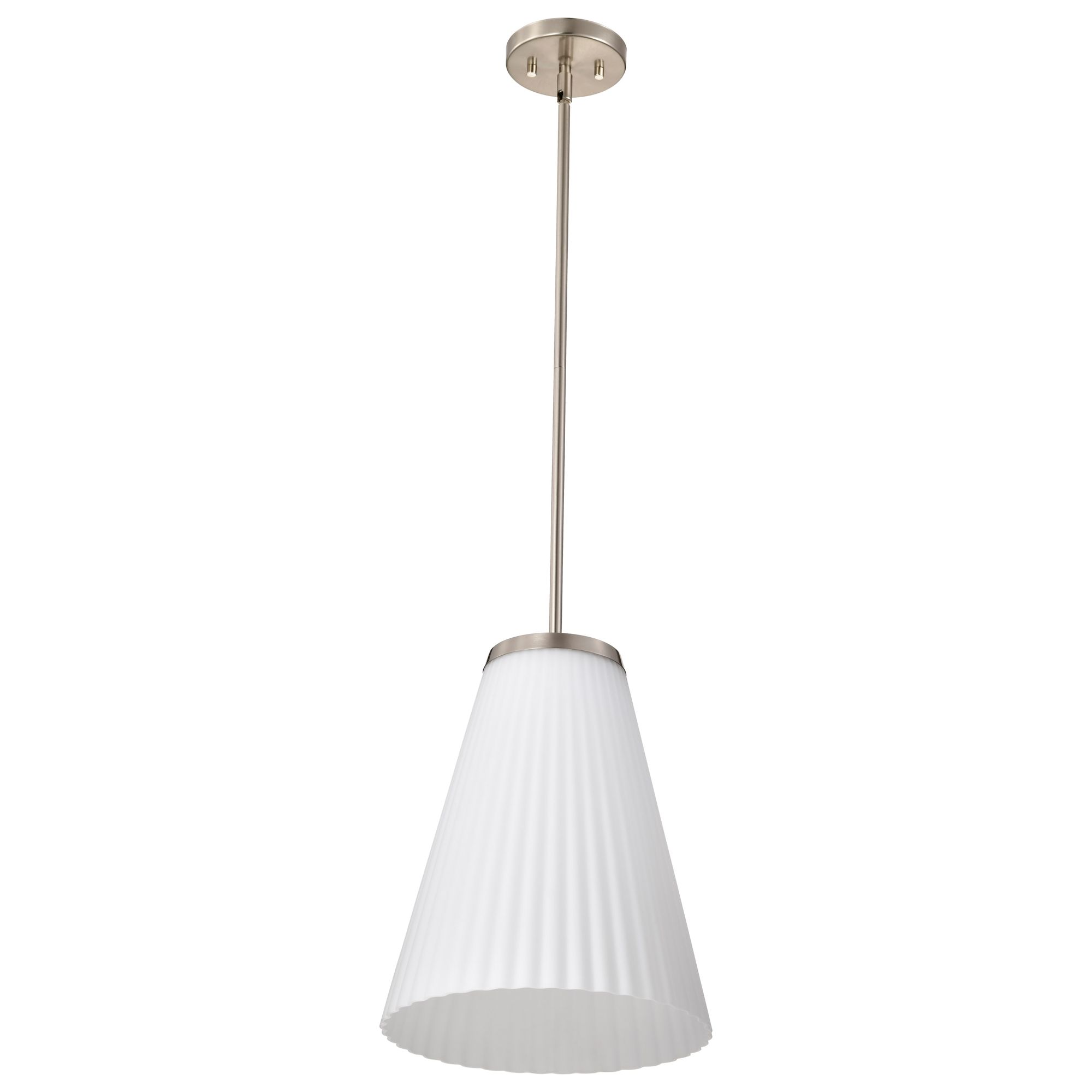 Image 3 Nuvo Royale 12" Wide Brushed Nickel Large Pendant more views