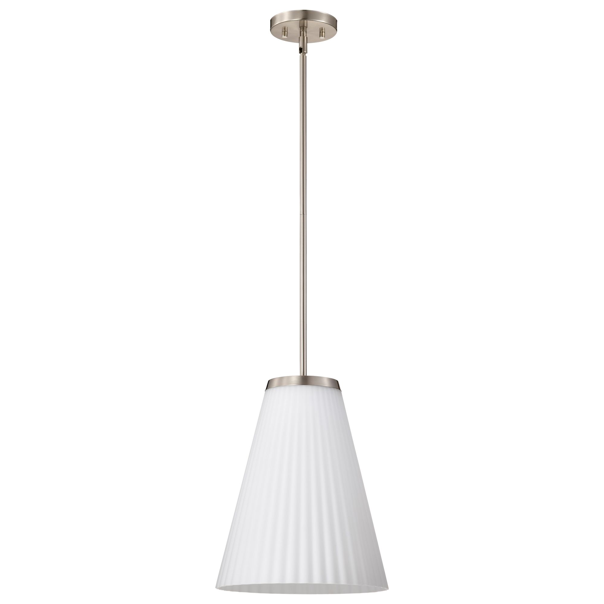 Image 5 Nuvo Royale 12" Wide Brushed Nickel Large Pendant more views