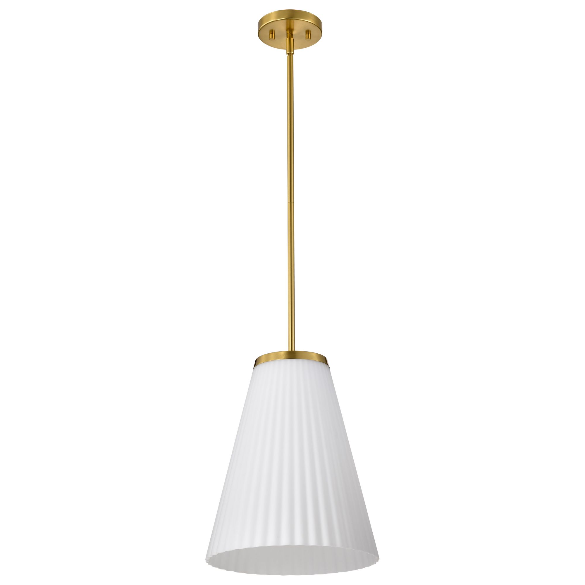 Image 2 Nuvo Royale 12" Wide Burnished Brass Large Pendant more views