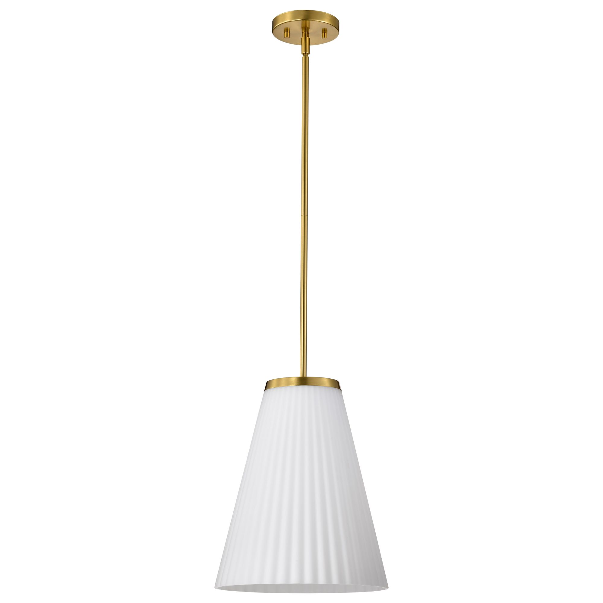 Image 5 Nuvo Royale 12" Wide Burnished Brass Large Pendant more views