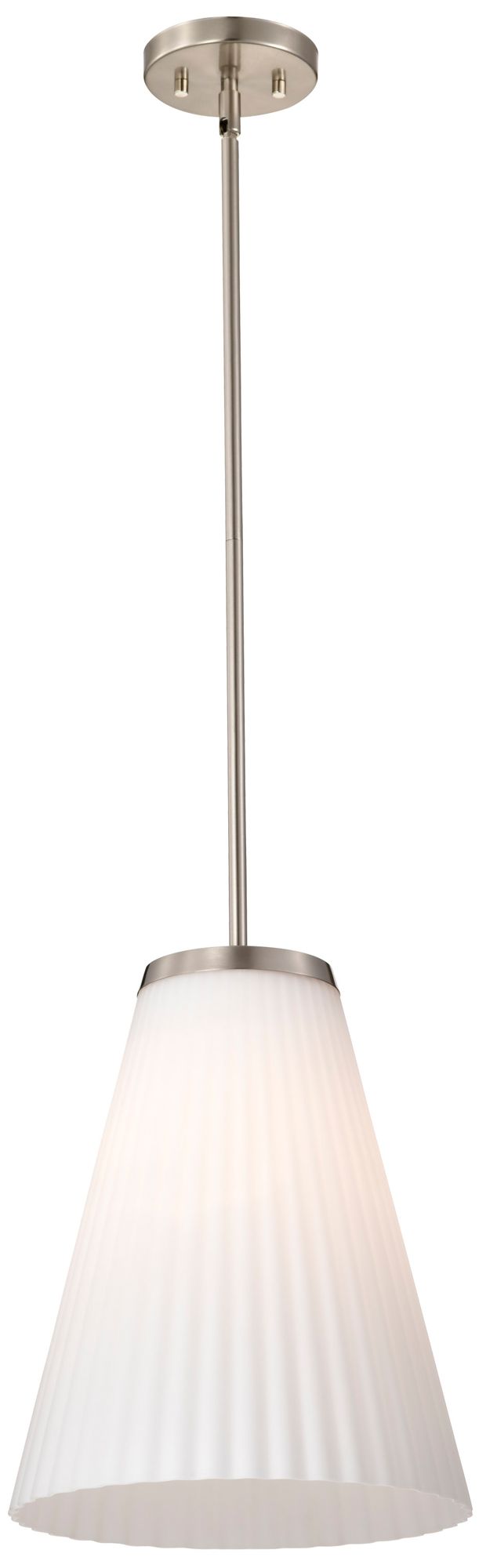 Nuvo Royale 12" Wide Brushed Nickel Large Pendant