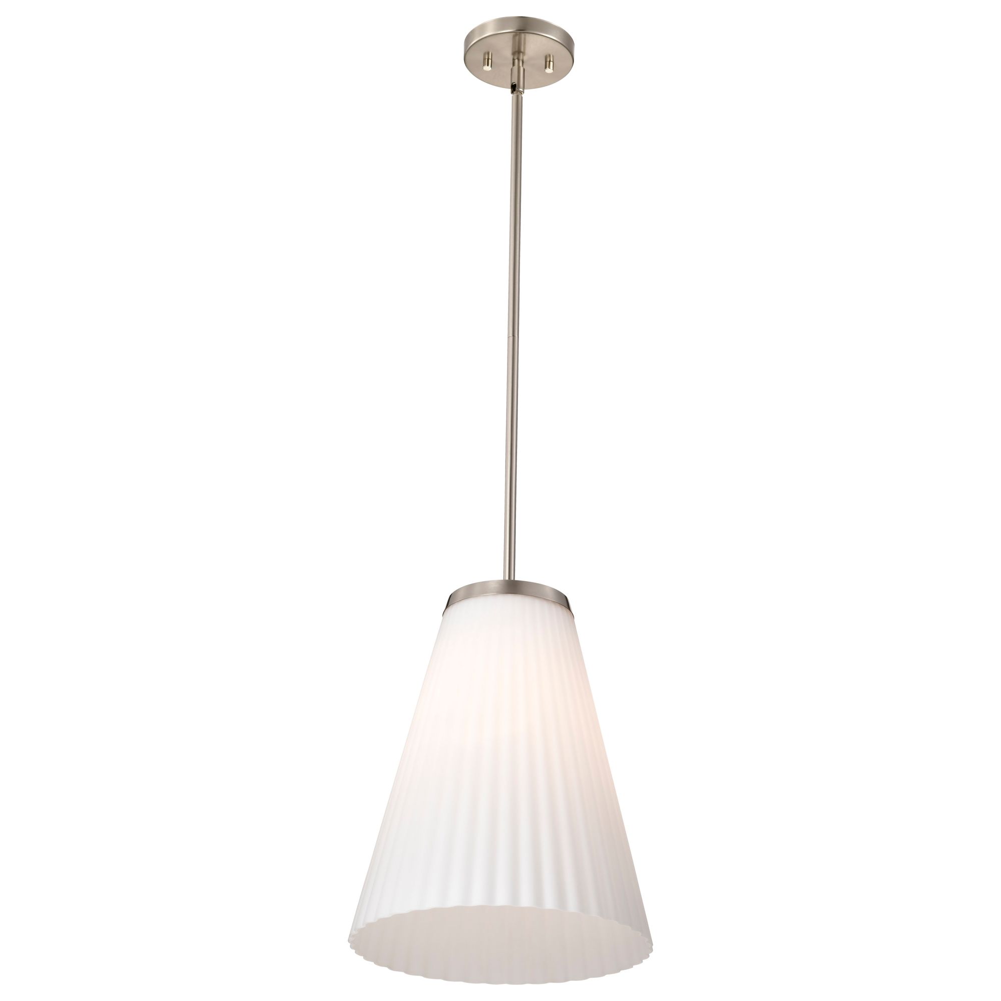 Image 4 Nuvo Royale 12" Wide Brushed Nickel Large Pendant more views
