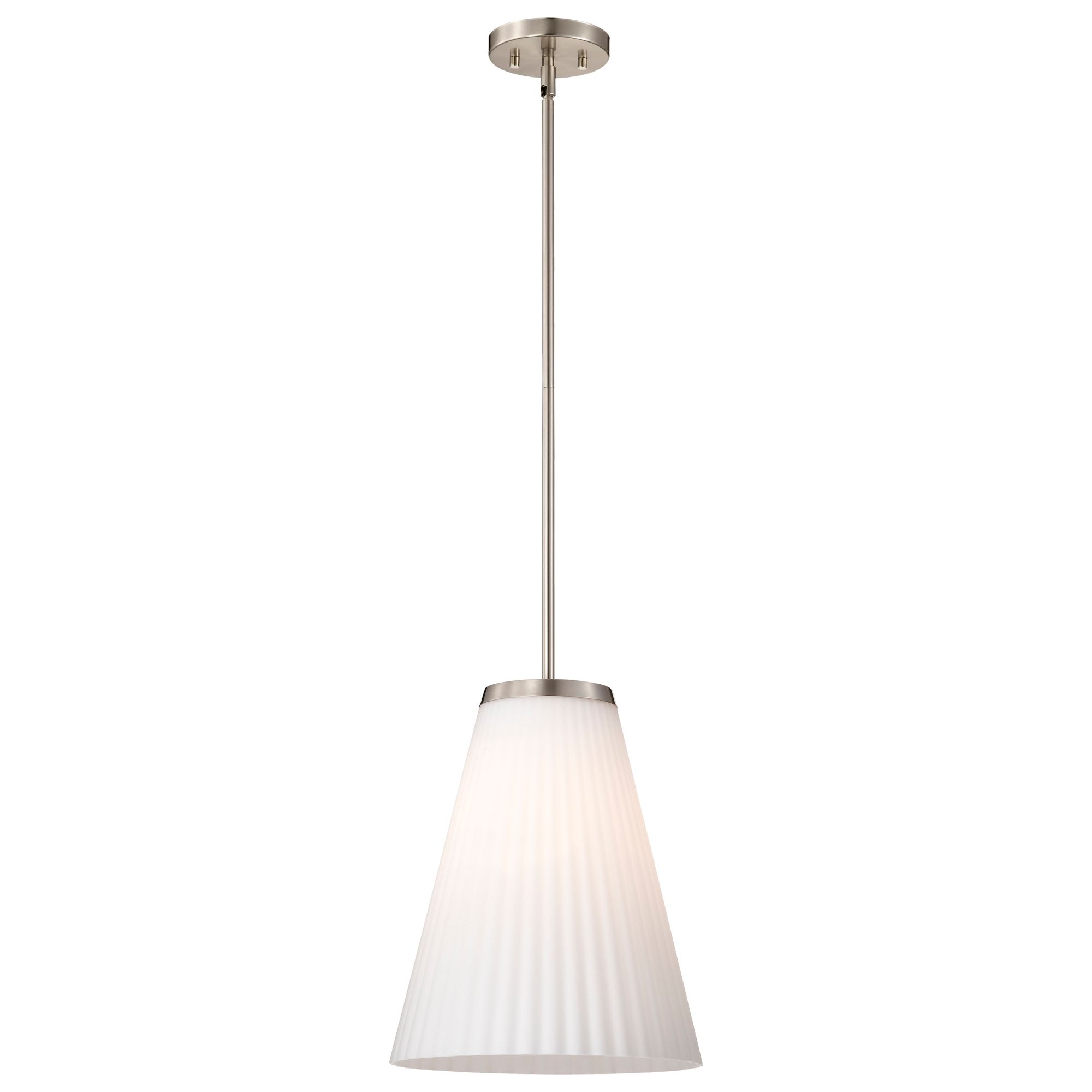 Image 6 Nuvo Royale 12" Wide Brushed Nickel Large Pendant more views